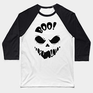 Halloween Boo, Trick or Treating. Spooky Face Baseball T-Shirt